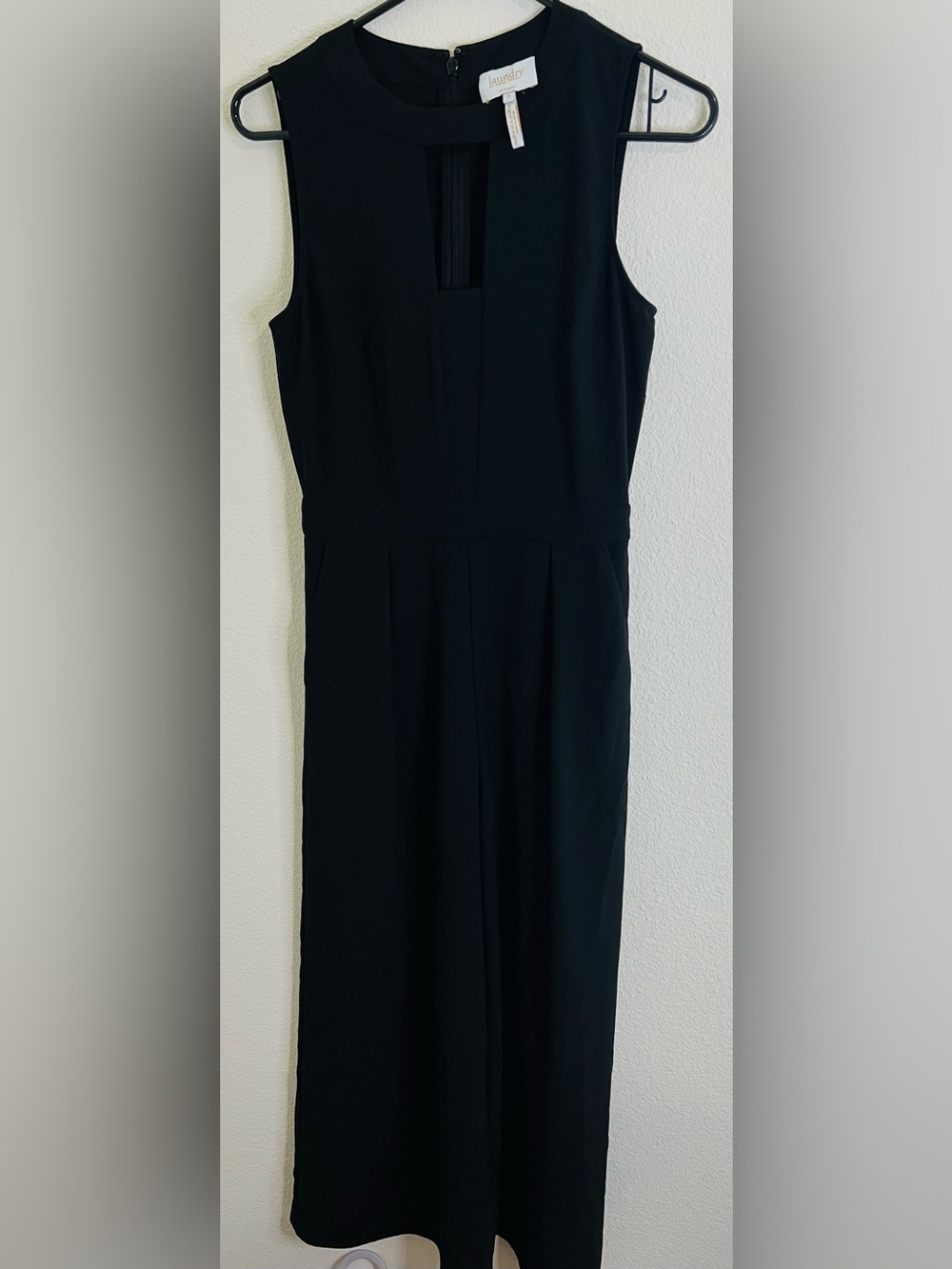 Laundry By Shelli Segal Black Sleeveless Midi Dress